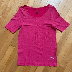 EUC Pink Puma Athletic Short Sleeve Top Size XS